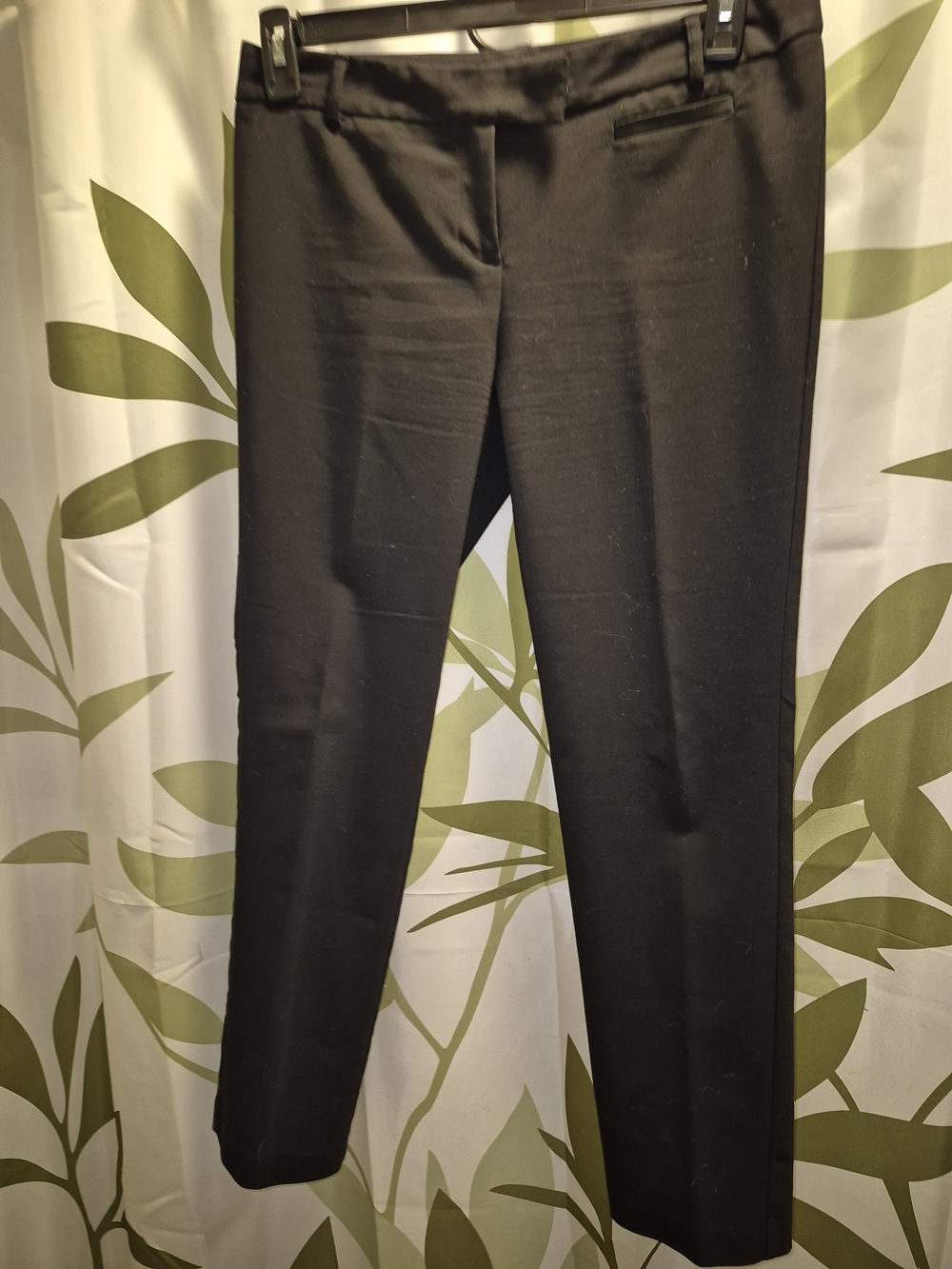 Van Heusen Black Straight-Leg Dress Trousers